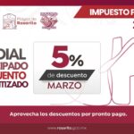 Gobierno de Rosarito llama a aprovechar 5% de descuento en pago del predial durante marzo
