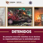 Mujer ebria choca, incendia su BMW y termina detenida en Tijuana