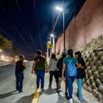Abdiel Gutiérrez Coronado constata sendero seguro en la colonia El Pípila