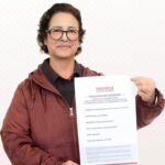 Rocío Adame se registra como aspirante a la Coordinación Municipal de Defensa de la Transformación en Rosarito